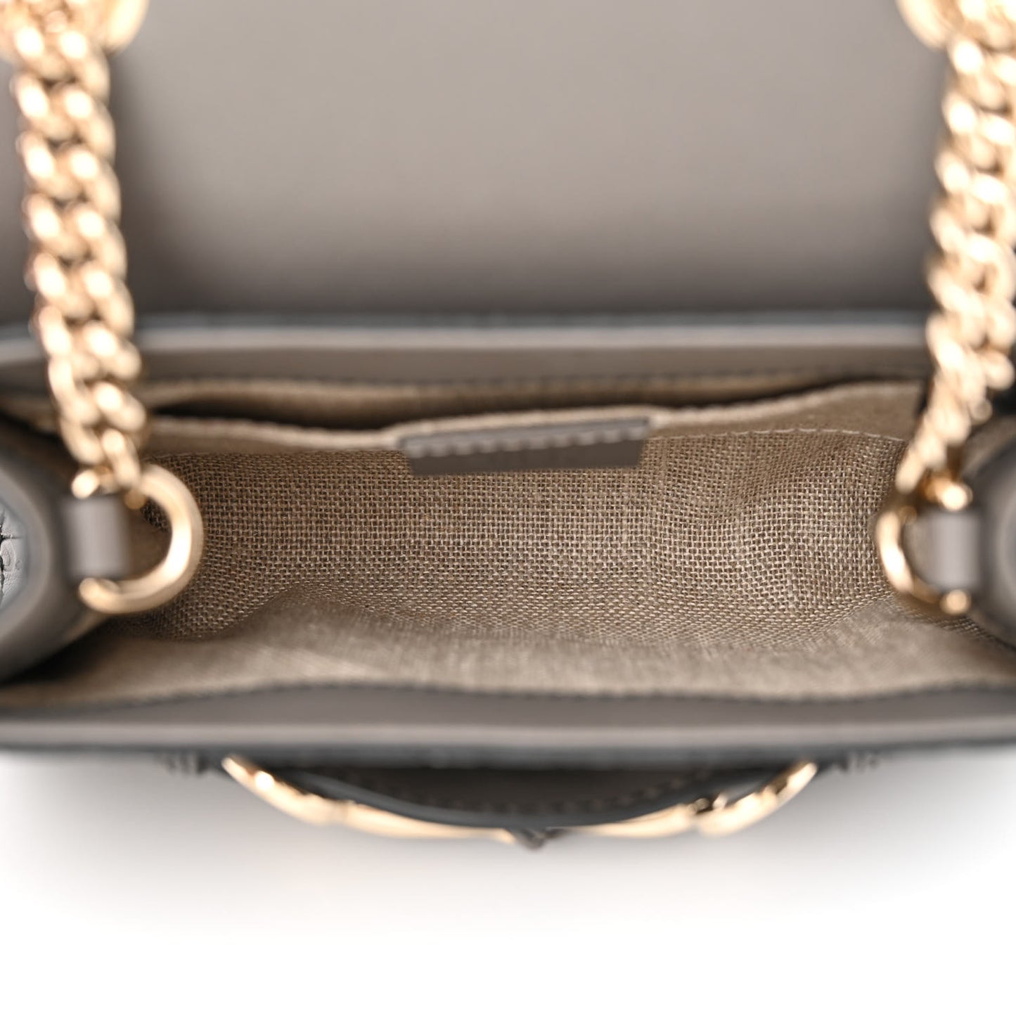 Soft Microguccissima Mini Emily Chain Shoulder Bag Loess