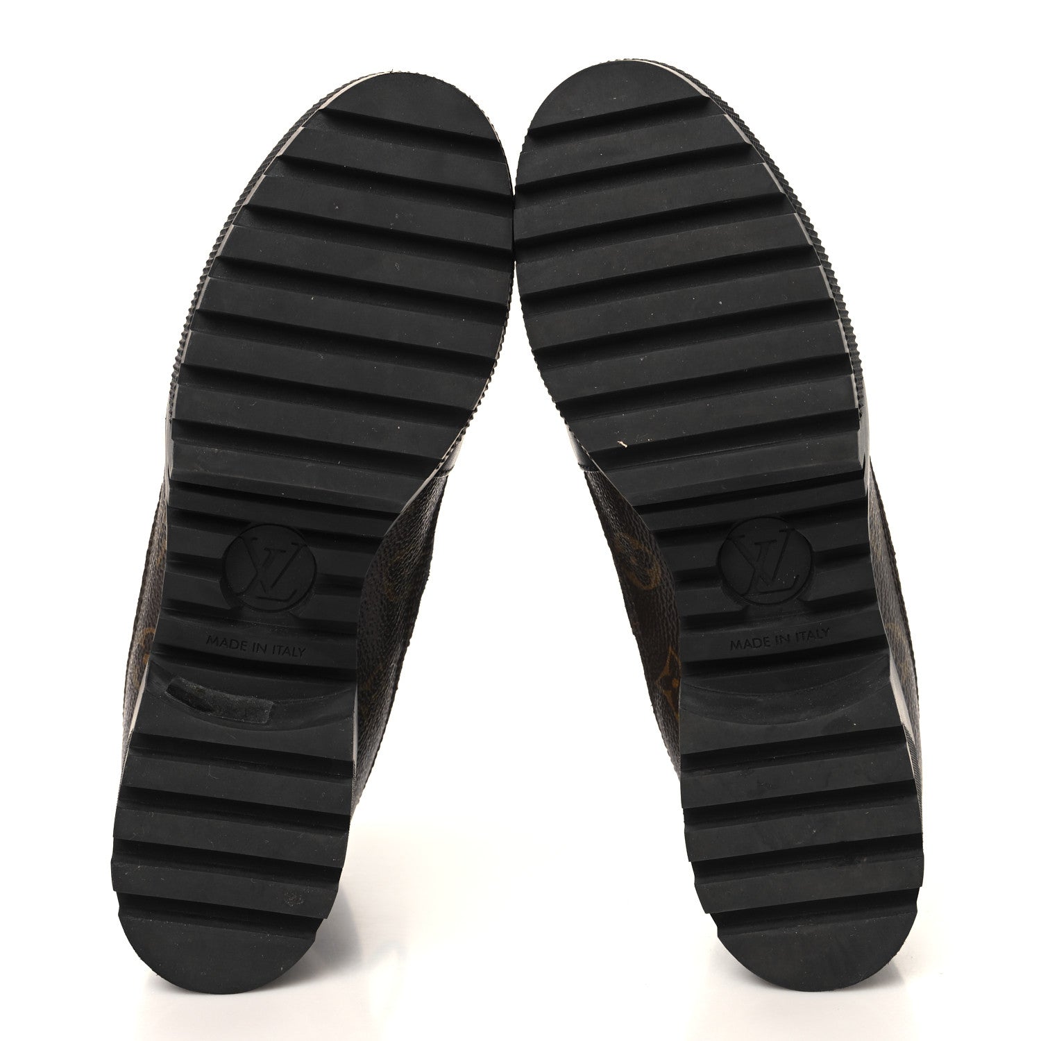 Louis Vuitton Suede Calfskin Monogram Laureate Platform Desert Boots 39.5 Black 6 of 9