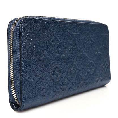 Louis Vuitton Metallic Empreinte Monogram Zippy Wallet Navy Nacre 3 of 7