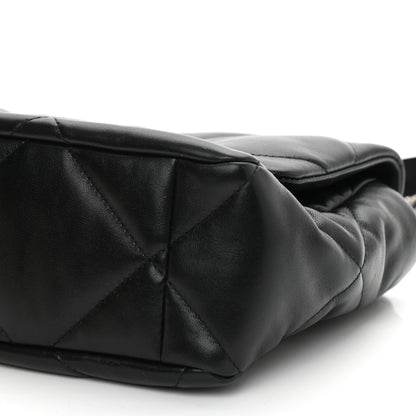 Chanel Lambskin Quilted Large Chanel 19 Flap Black 10 of 10