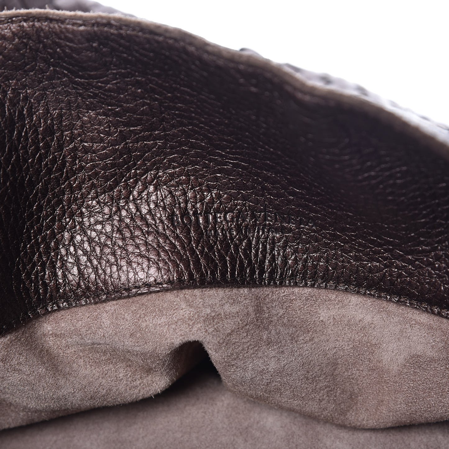 Cervo Intrecciato Shoulder Bag Brown