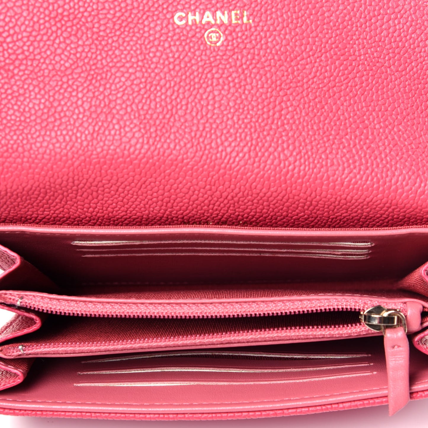 Caviar Quilted Medium CC Box Flap Wallet Pink