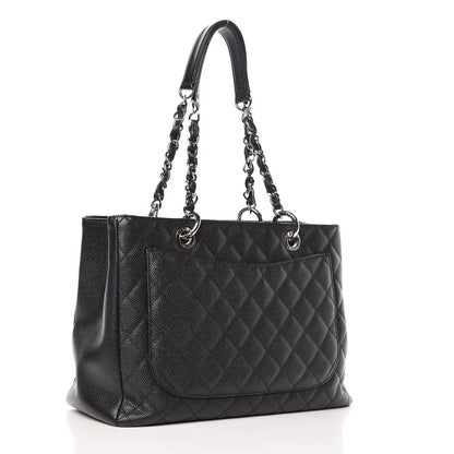 Chanel Caviar Quilted Grand Shopping Tote GST Black 3 of 9