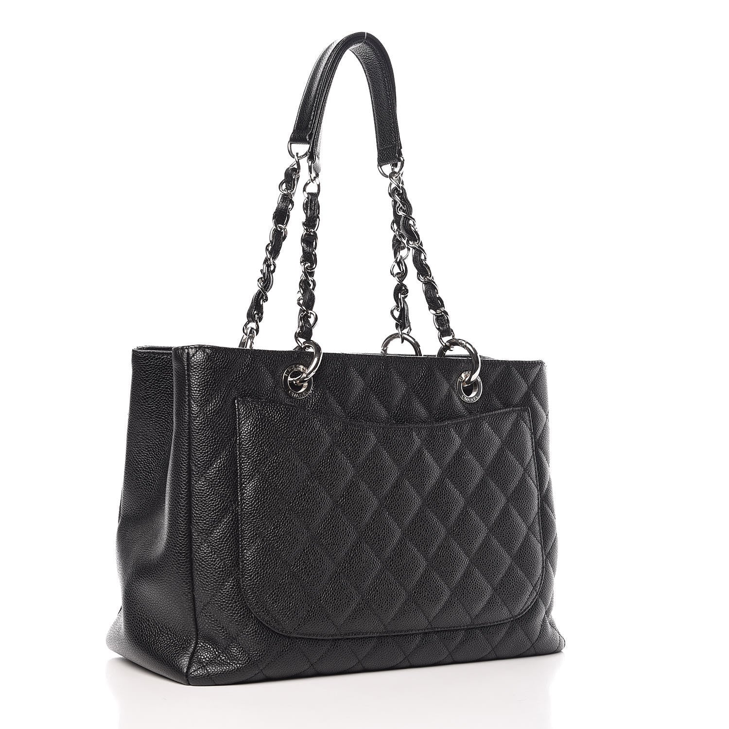 Chanel Caviar Quilted Grand Shopping Tote GST Black 2 of 9