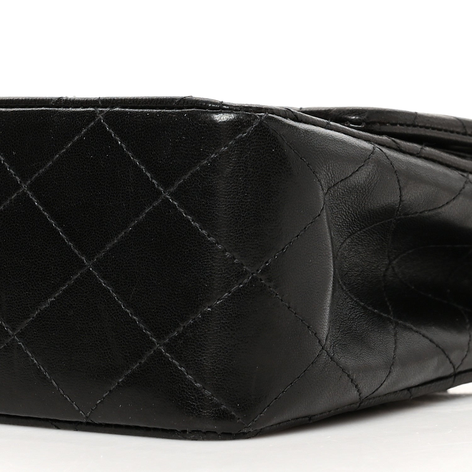 Chanel Lambskin Quilted Medium Double Flap Black 10 of 10