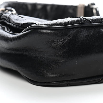 Chanel Lambskin Diamond Stitched CC Flap Shoulder Bag Black 23 of 26