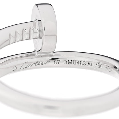 Cartier 18K White Gold Juste Un Clou Ring 57 8 4 of 5