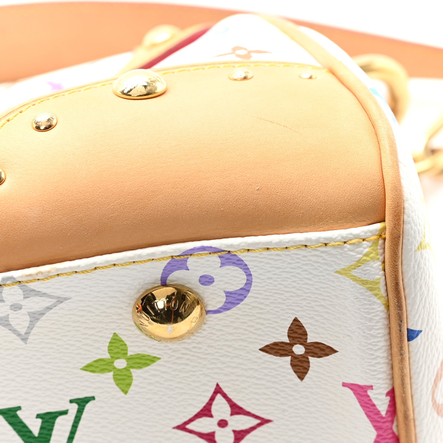 Louis Vuitton Monogram Multicolor Beverly MM White 10 of 11