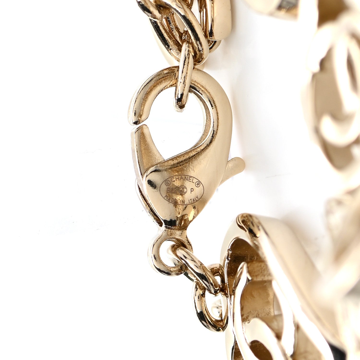 Chanel Metal CC Heart Coco In Love Bracelet Light Gold 4 of 5