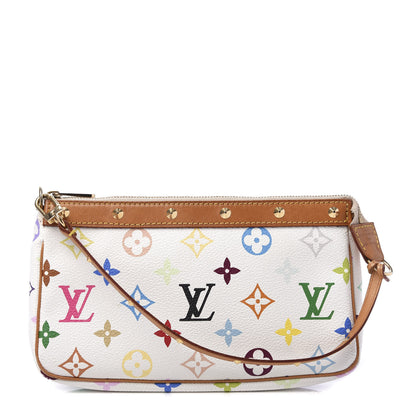 Louis Vuitton Monogram Multicolor Pochette Accessories White 1 of 10