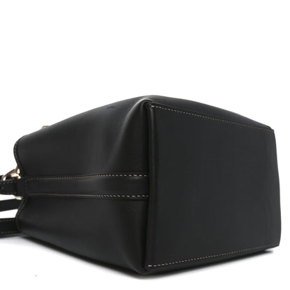 Gucci GG Calfskin Emblem Mini Bucket Bag Black 8 of 9