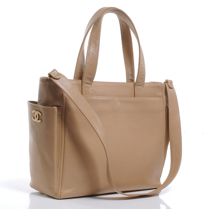 Chanel Caviar Shopper Tote Beige 3 of 7