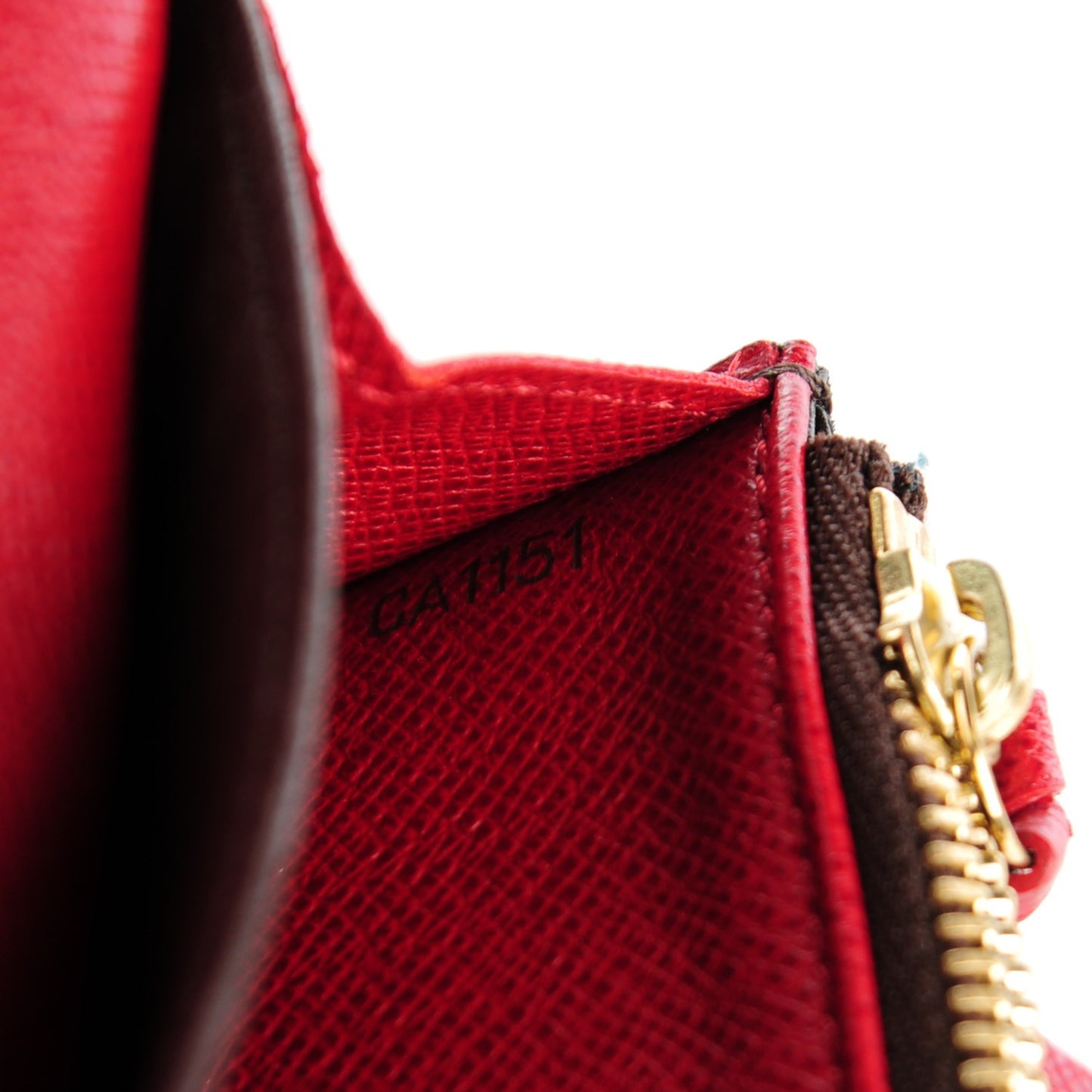 Monogram Emilie Wallet Red