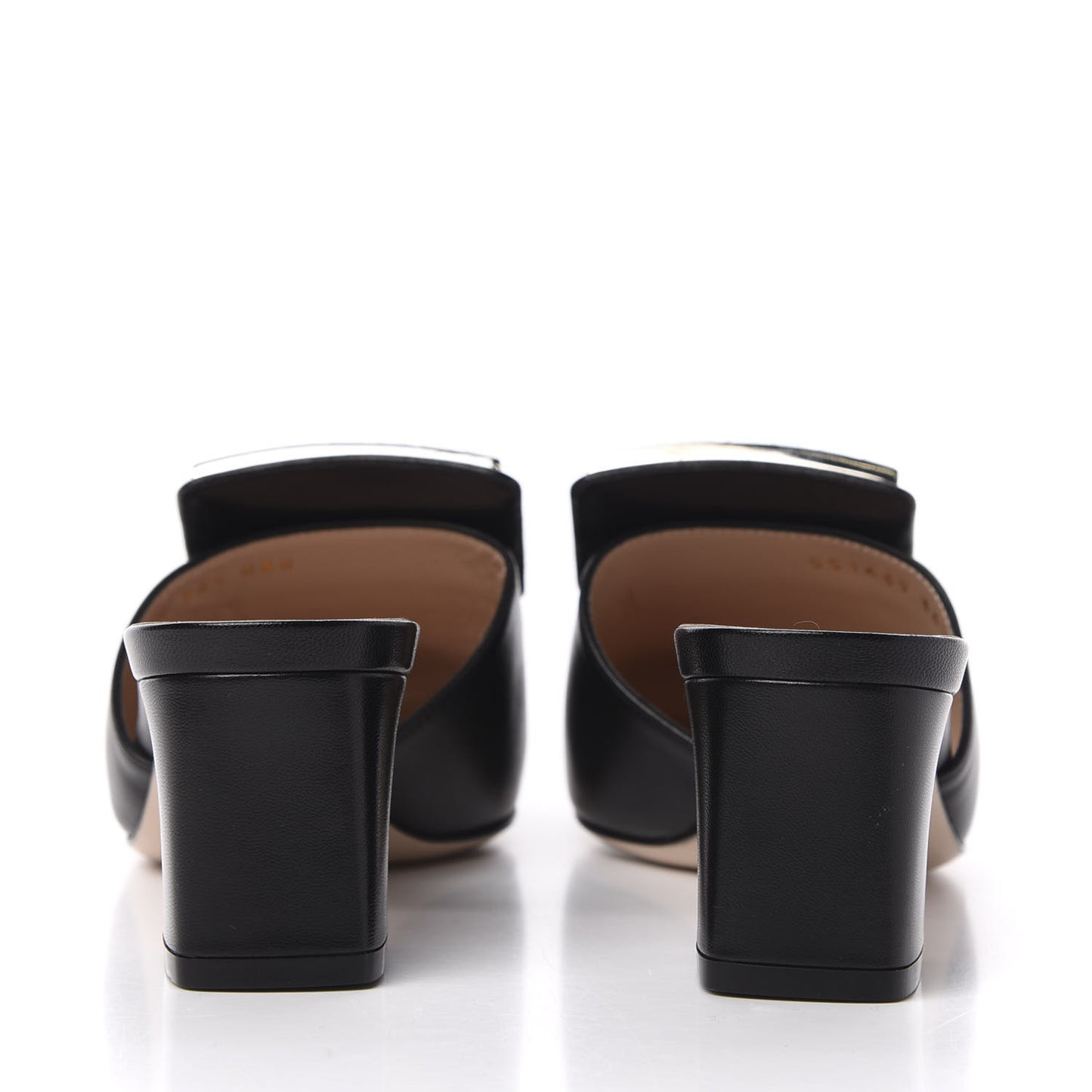 Malaga Kid Crystal Square G Madelyn Mules 36.5 Black