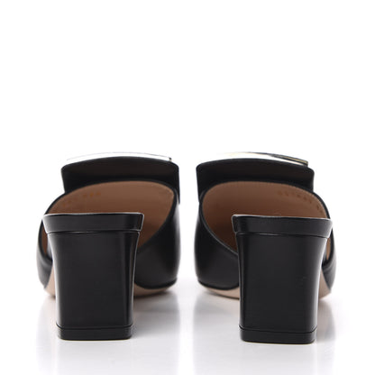 Gucci Malaga Kid Crystal Square G Madelyn Mules 36.5 Black 7 of 13
