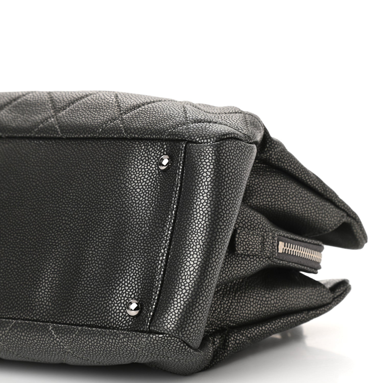 Chanel Caviar Quilted Timeless CC Shopping Tote Dark Grey 13 of 13