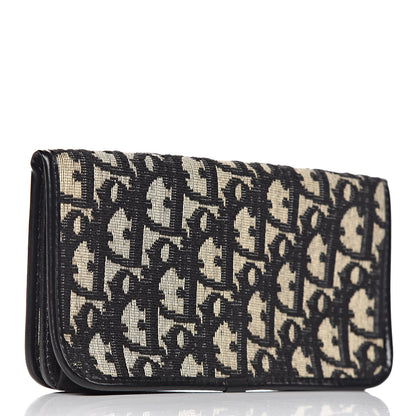 Christian Dior Monogram Flap Wallet Black 3 of 12