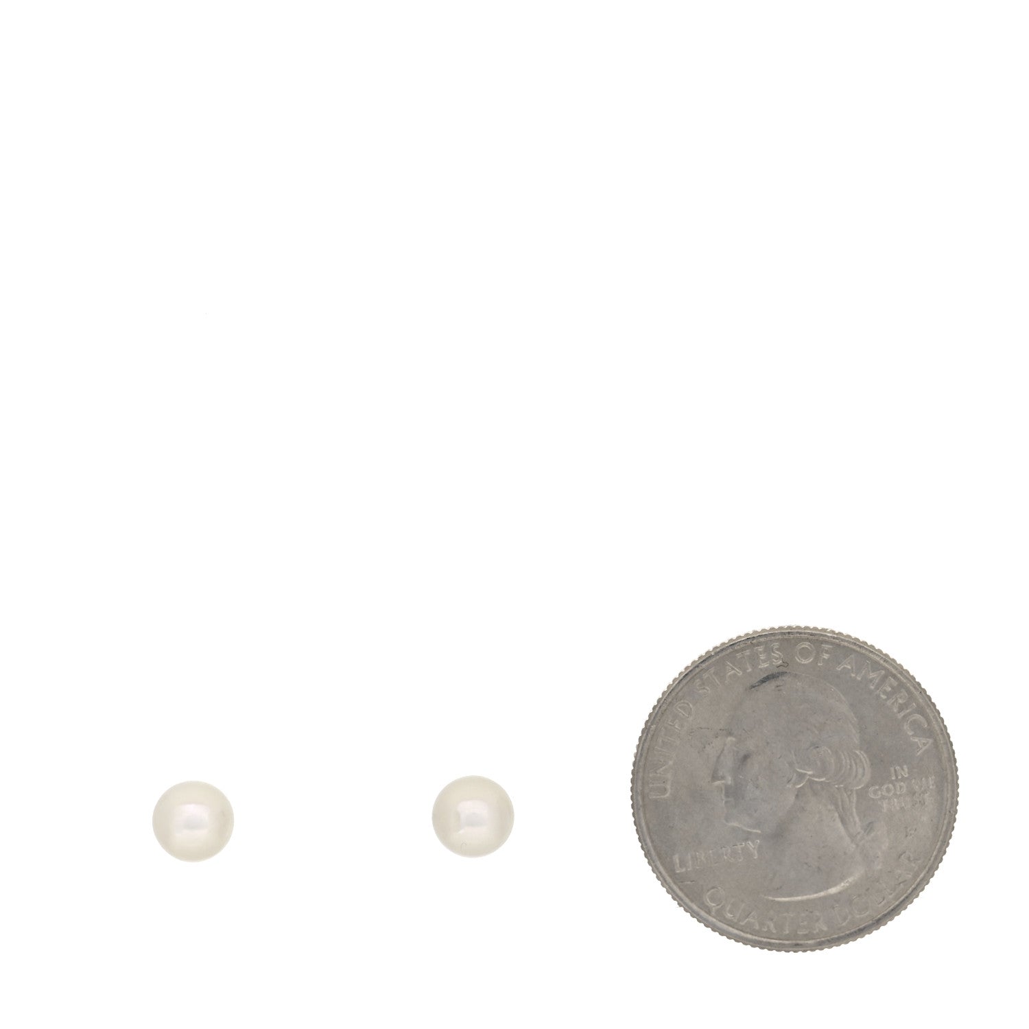 Mikimoto 18K White Gold Akoya Pearl 6-6.5mm Stud Earrings 3 of 8