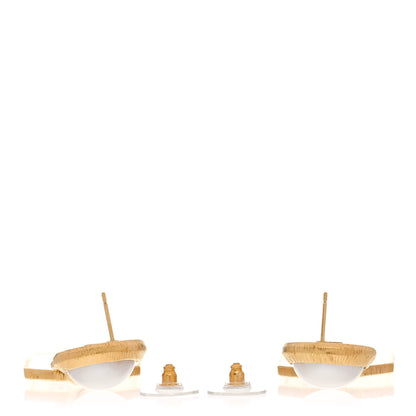 Chanel Pearl CC Tags Drop Earrings Gold 3 of 5