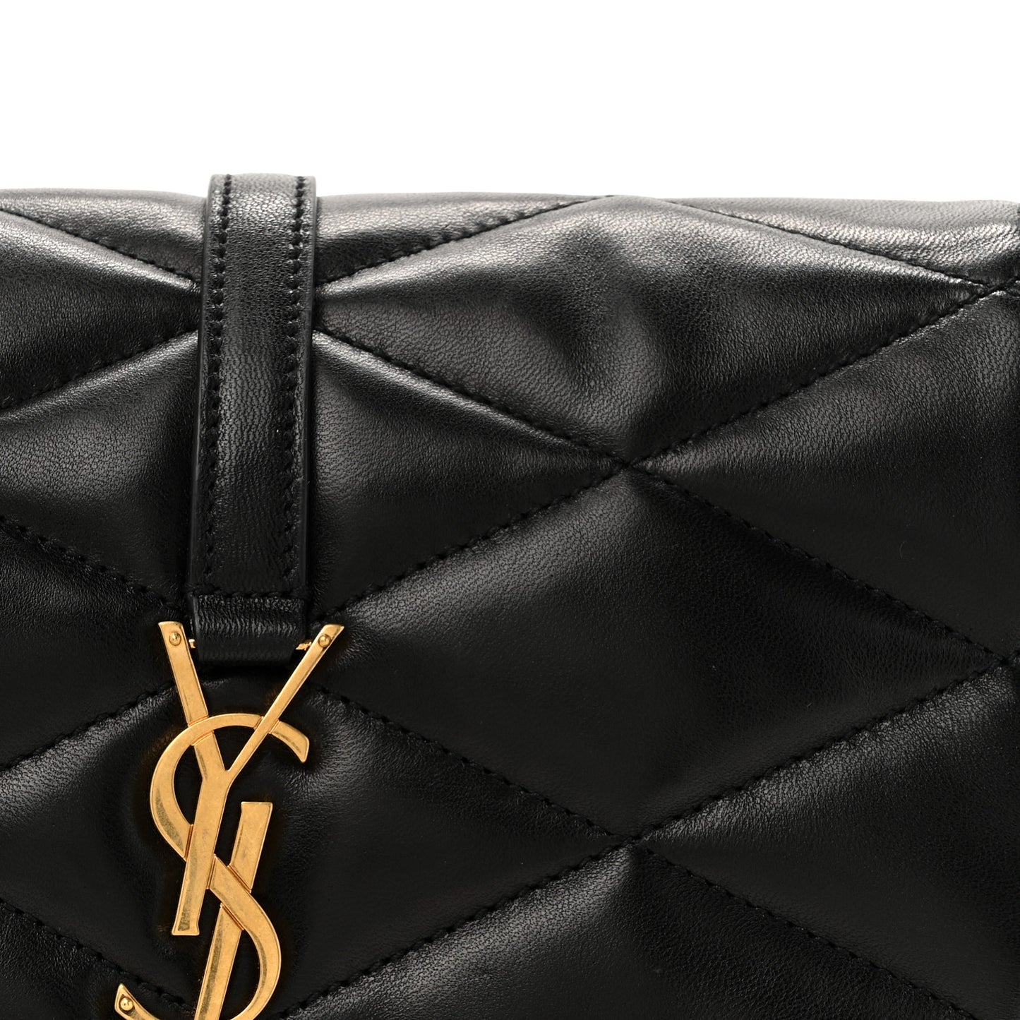 Lambskin Quilted Le 57 Diamond Shoulder Bag Black