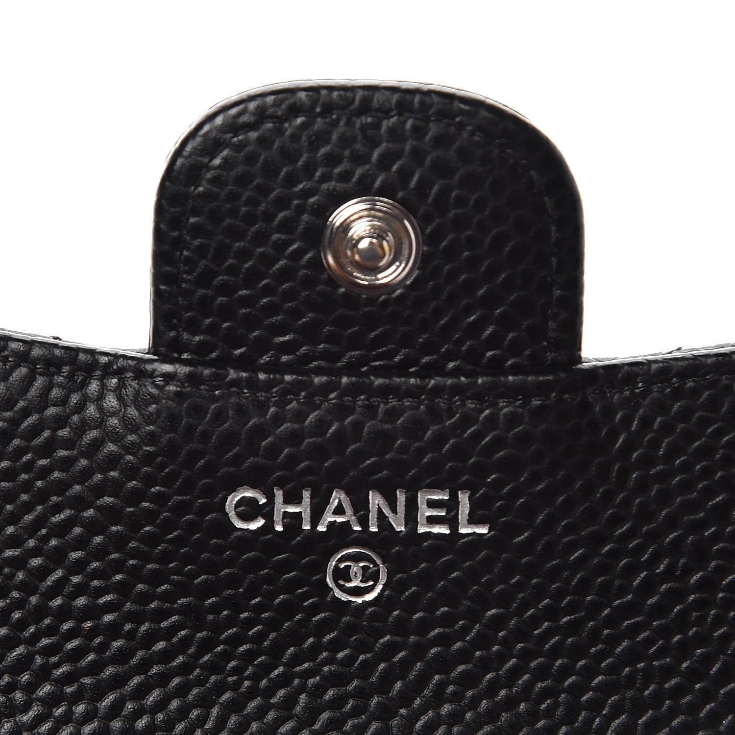 Chanel Caviar Quilted Compact Flap Wallet Black 6 of 9