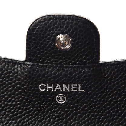 Chanel Caviar Quilted Compact Flap Wallet Black 6 of 9