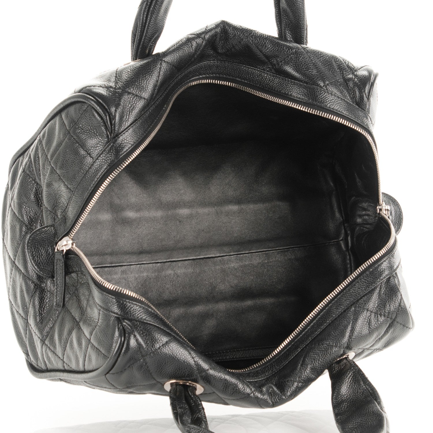Chanel Caviar Quilted CC Timeless Bowler Black 5 of 7