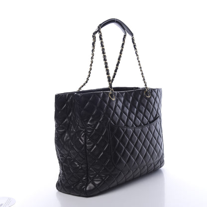 Chanel Lambskin Quilted Large Tote Black 3 of 11