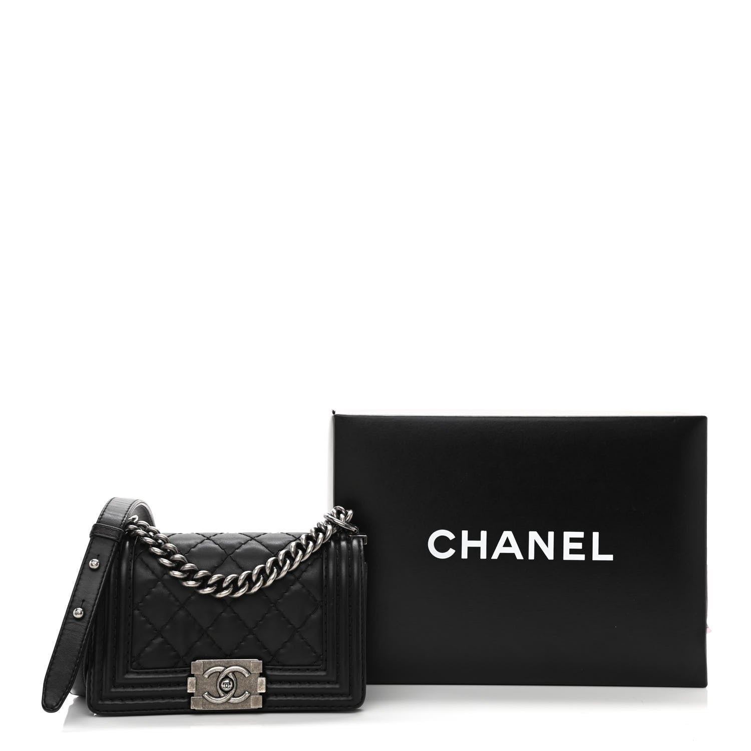 Chanel Calfskin Quilted Small Boy Flap Black 12 of 12