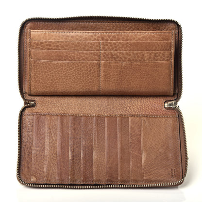 Gucci Guccissima Bamboo Tassel Zip Around Wallet Natural Brown 5 of 8