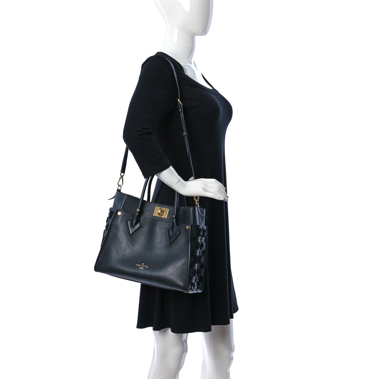 Cuoio Romano Selleria Monster Eyes Large Peekaboo Iconic Fit Satchel Black