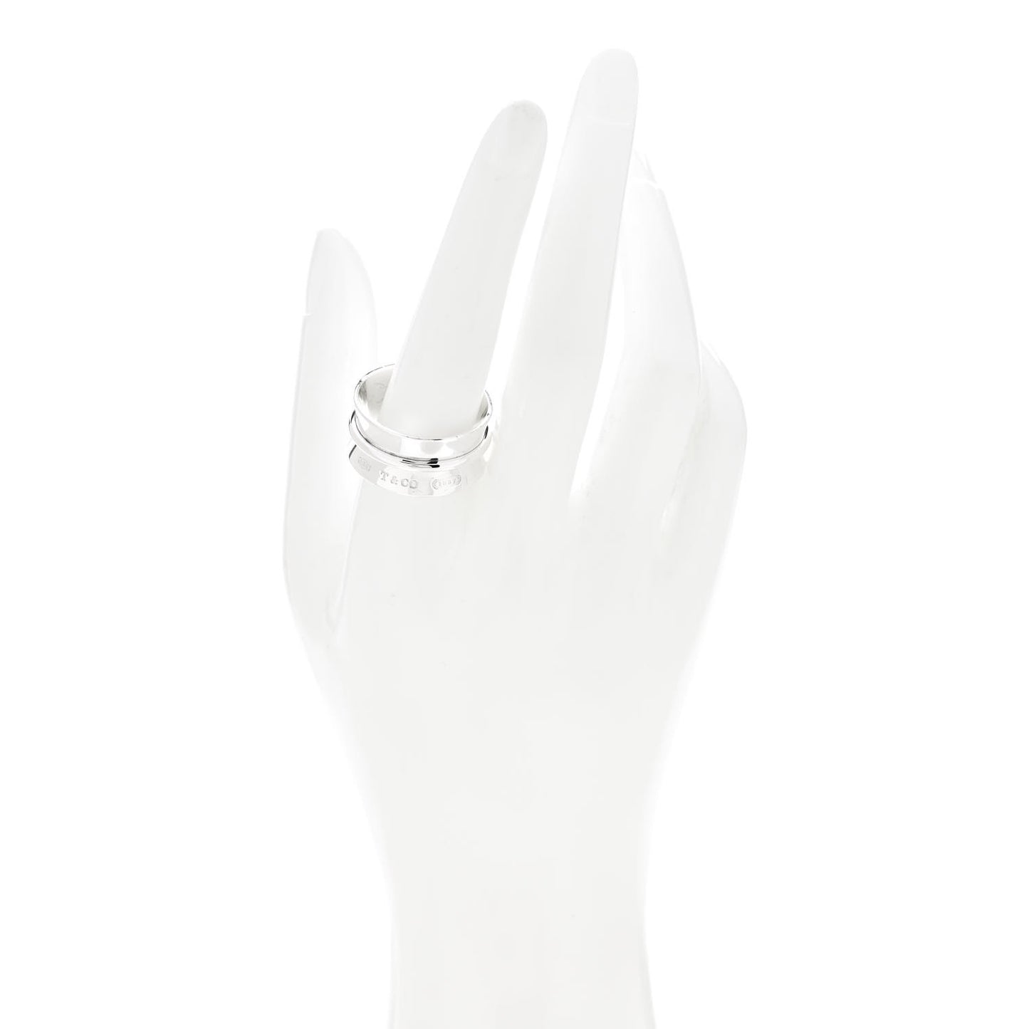 Sterling Silver Wide 1837 Band Ring 63 10.5