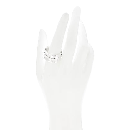 Tiffany Sterling Silver Wide 1837 Band Ring 63 10.5 2 of 5