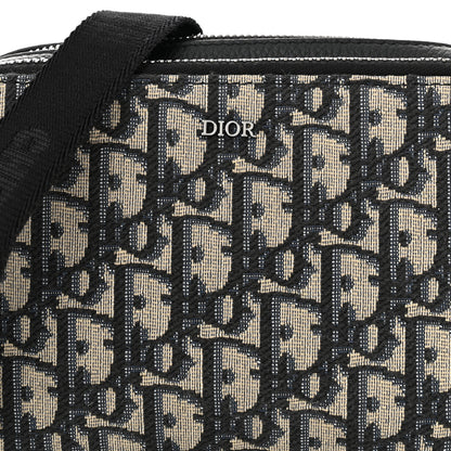 Christian Dior Oblique Pouch Navy Blue 9 of 11