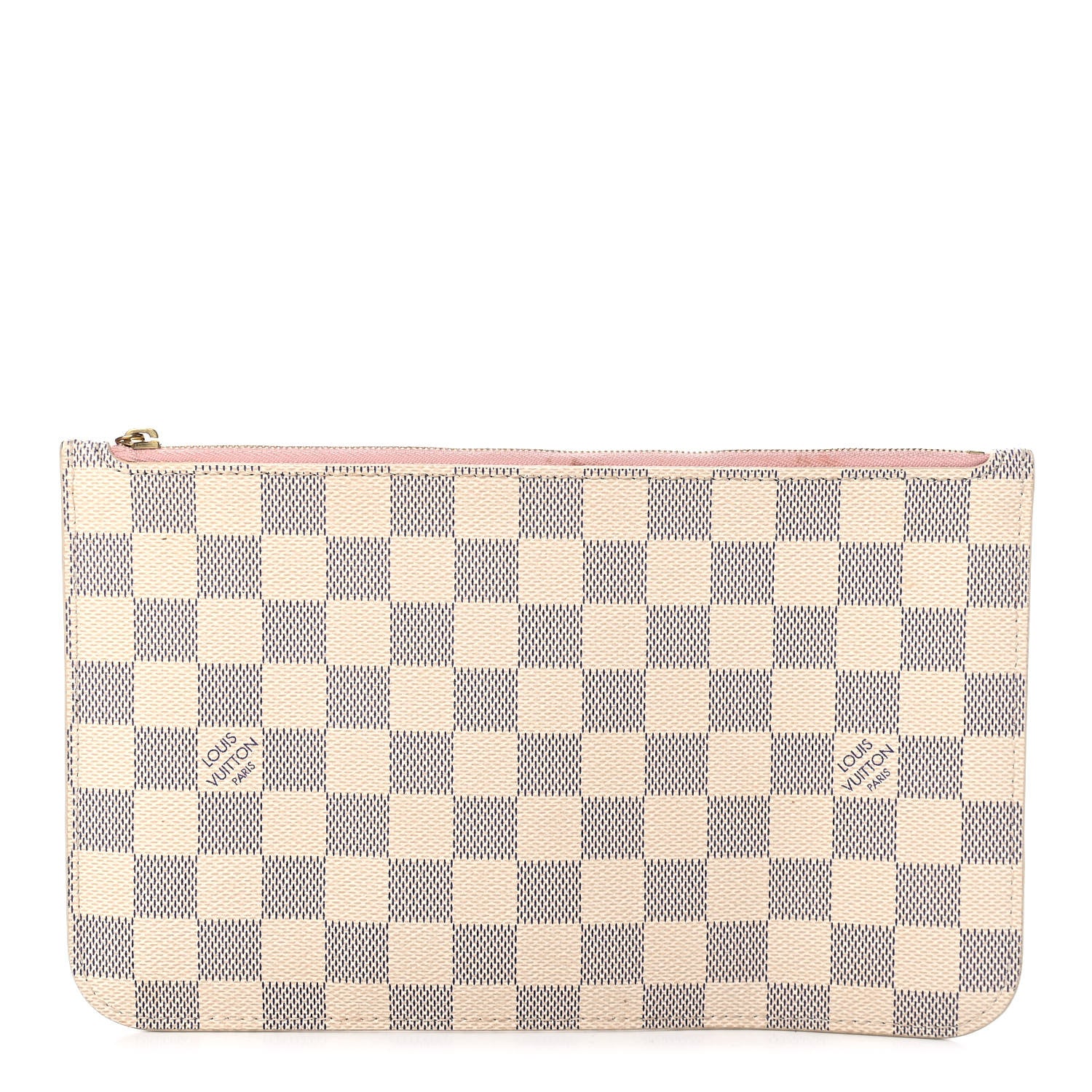 Louis Vuitton Damier Azur Neverfull MM GM Pochette Rose Ballerine 1 of 9