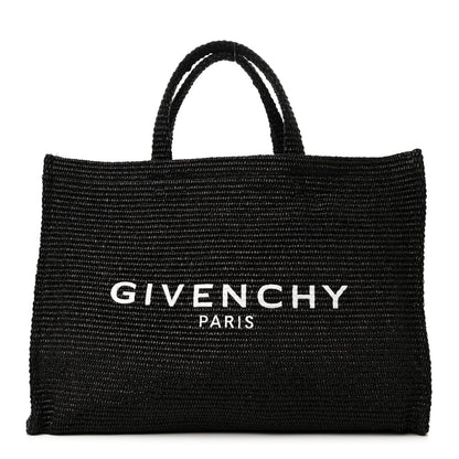 Givenchy Raffia Large G Shopping Tote Black 1 of 11