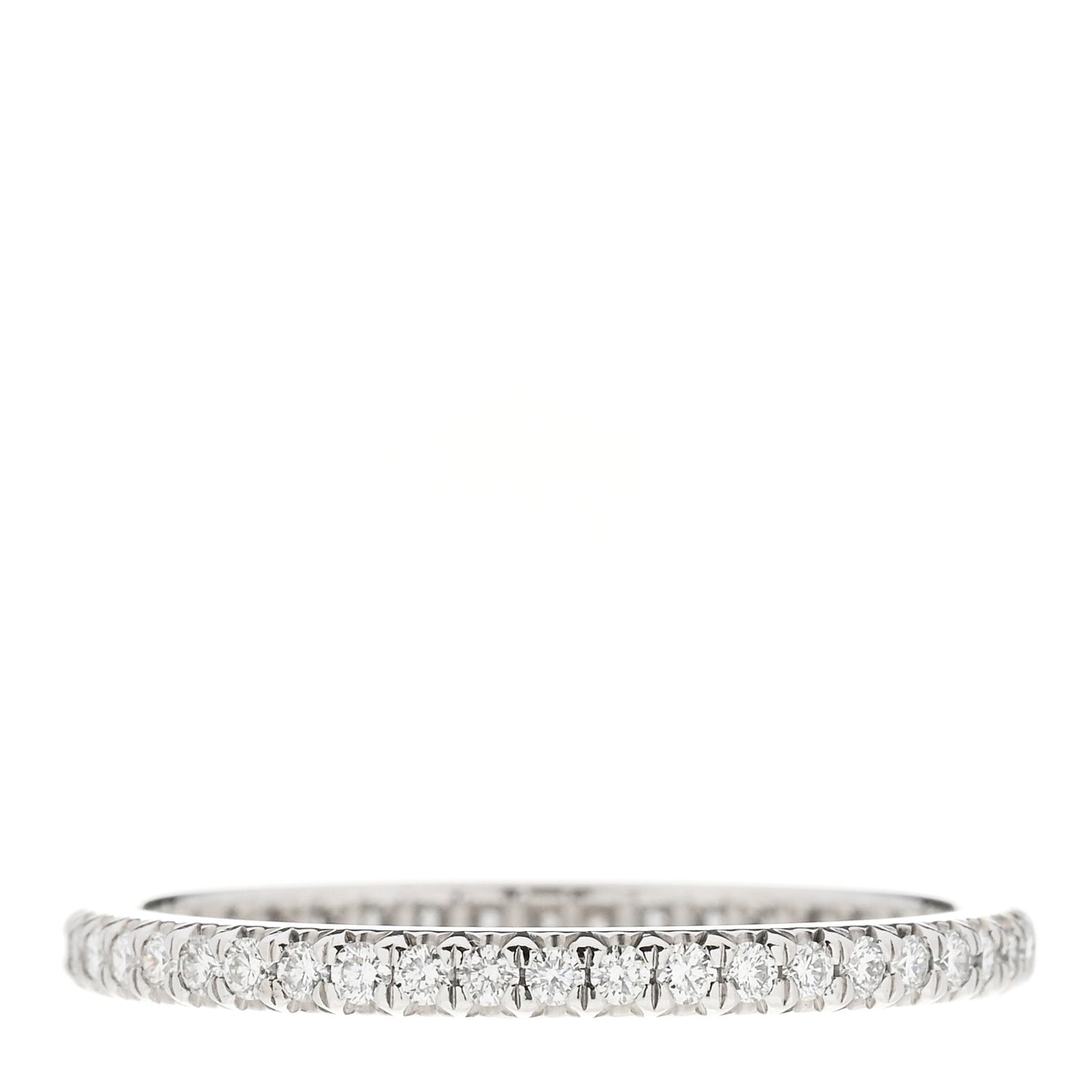 Platinum Diamond .42ctw Soleste Eternity Band Ring 58 8.5
