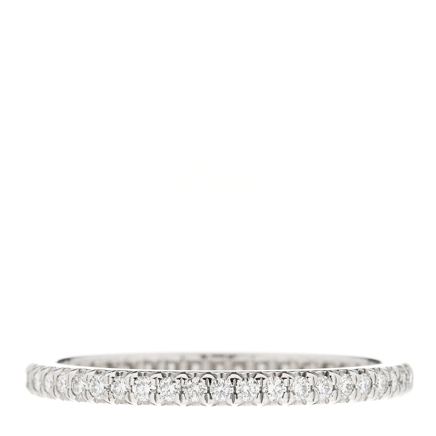 Tiffany Platinum Diamond .42ctw Soleste Eternity Band Ring 58 8.5 3 of 4