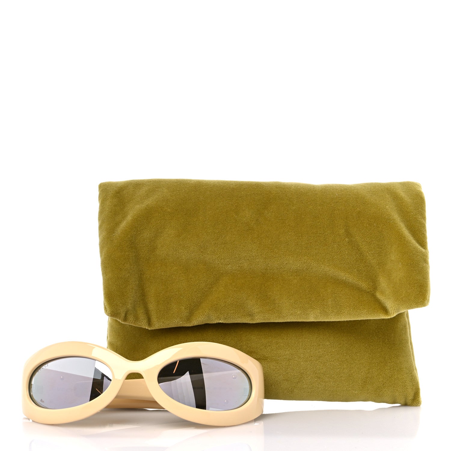 Gucci Acetate GG1247S Oval Geometric-frame Sunglasses Yellow 8 of 8