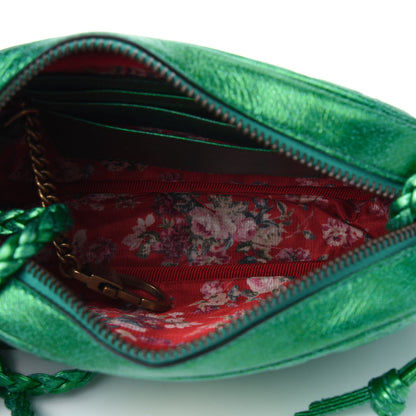 Gucci Laminated Nappa Trapuntata Small Zumi Shoulder Bag Jasmine Green 4 of 5