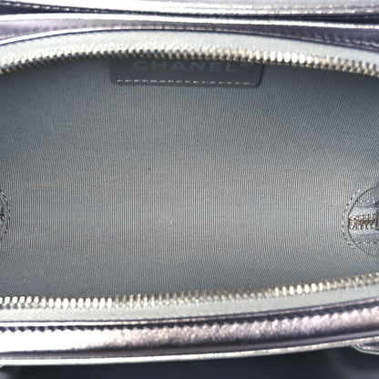 Chanel Metallic Lambskin Like A Wallet Flap Silvery Black 5 of 11