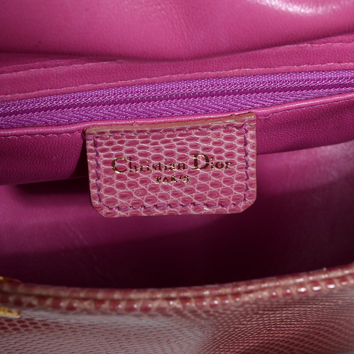 Christian Dior Lizard Mini Lady Dior Pink 6 of 7