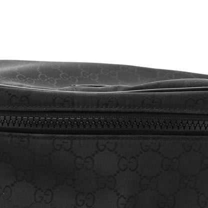 Gucci Nylon Monogram Fanny Pack Belt Bag Black 8 of 10