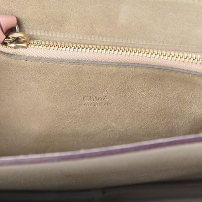 Chloe Calfskin Suede Medium Faye Shoulder Bag Misty Rose Dark Purple 6 of 13