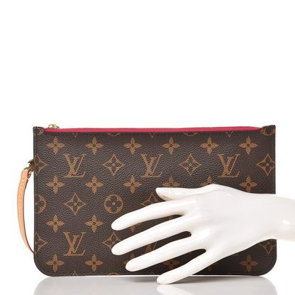 Louis Vuitton Monogram Neverfull MM GM Pochette Pivoine 2 of 7