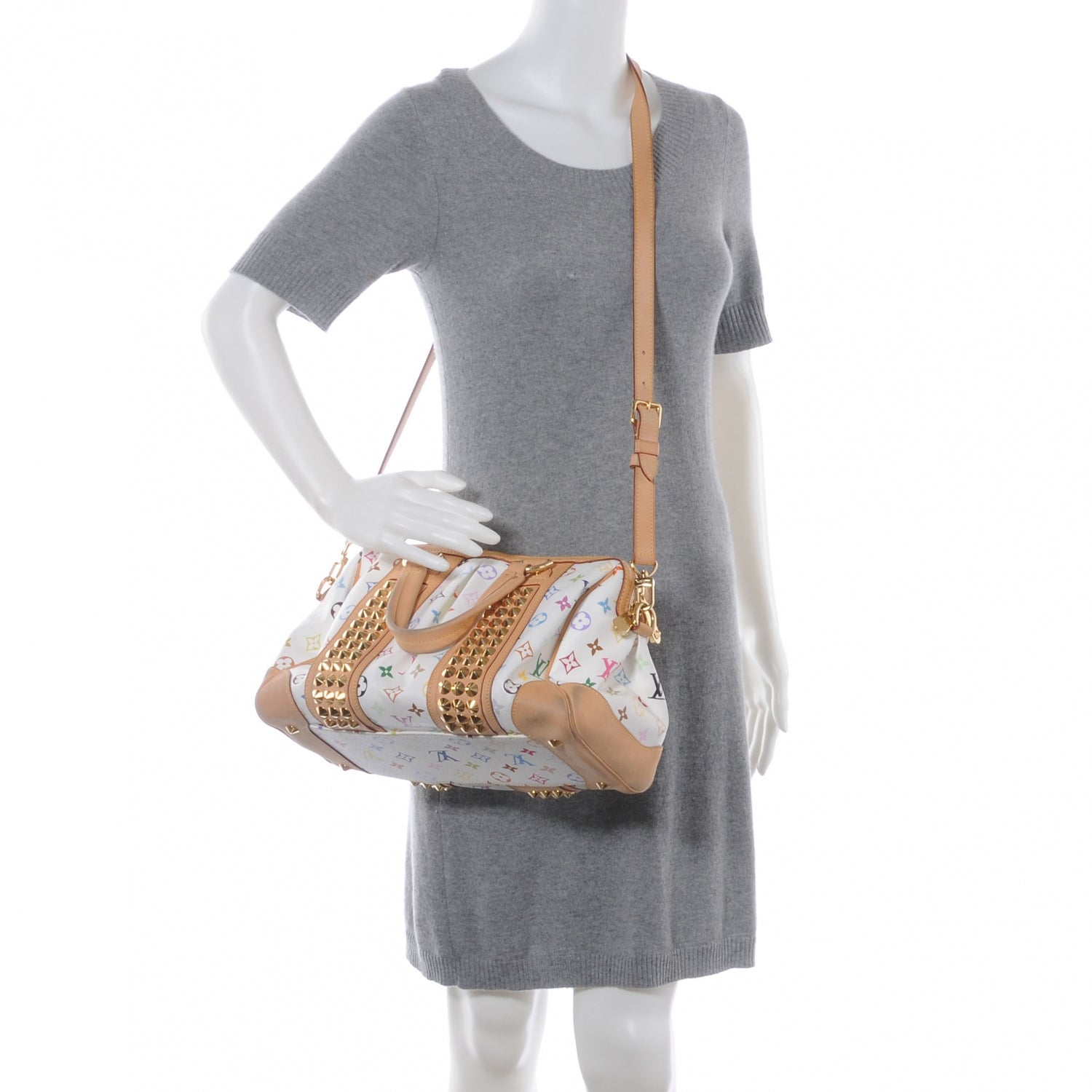 Louis Vuitton Monogram Multicolor Courtney MM White 2 of 7
