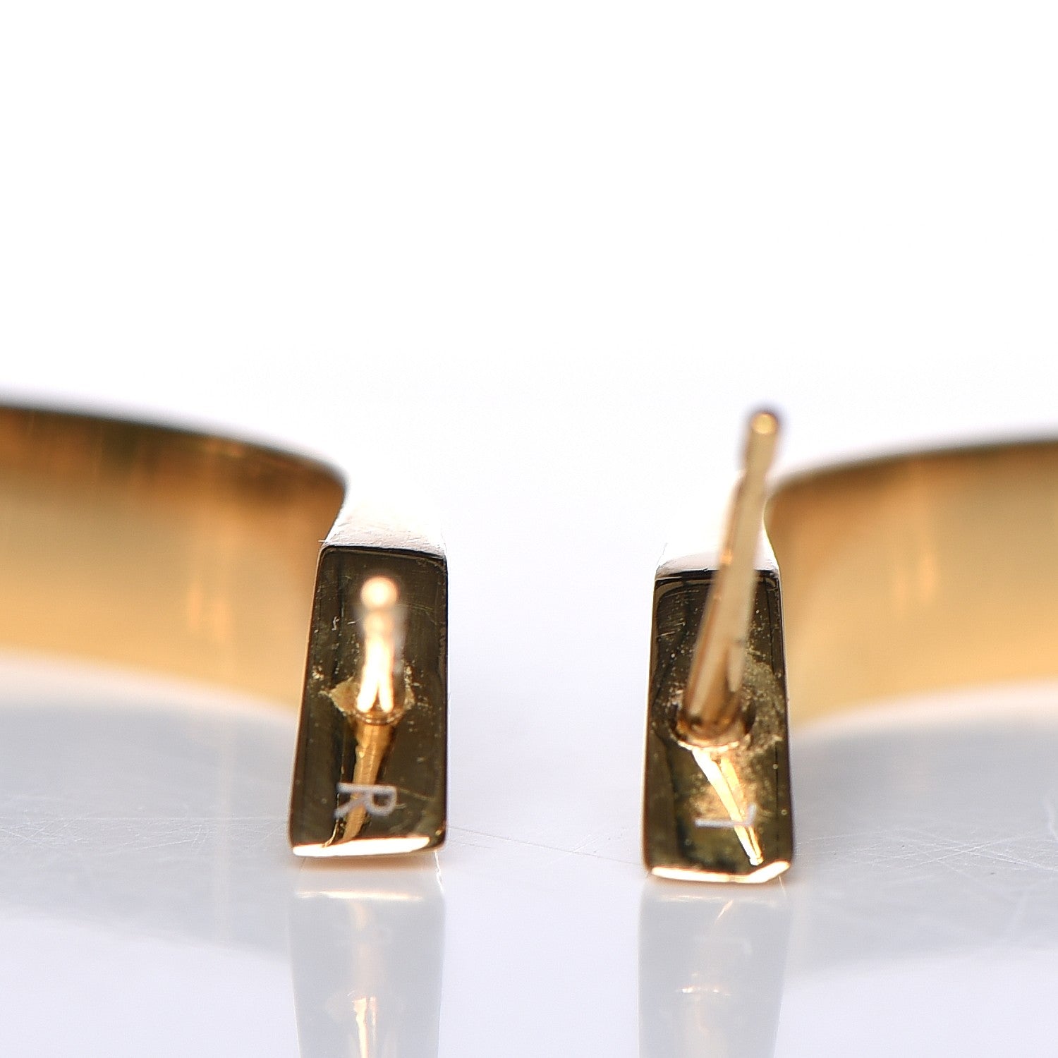 Louis Vuitton Nanogram Hoop Earrings Gold 3 of 7