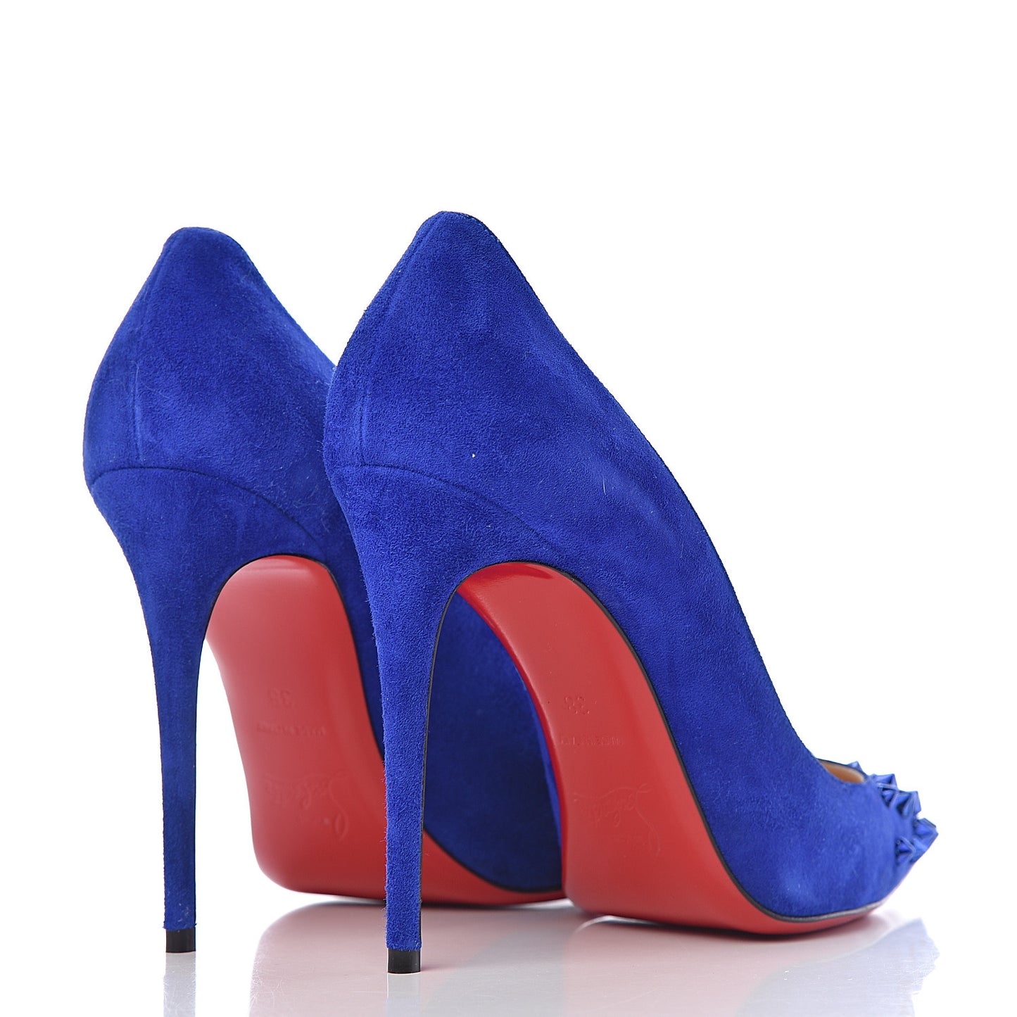Veau Velours Drama 100 Pumps 38 Azulejo