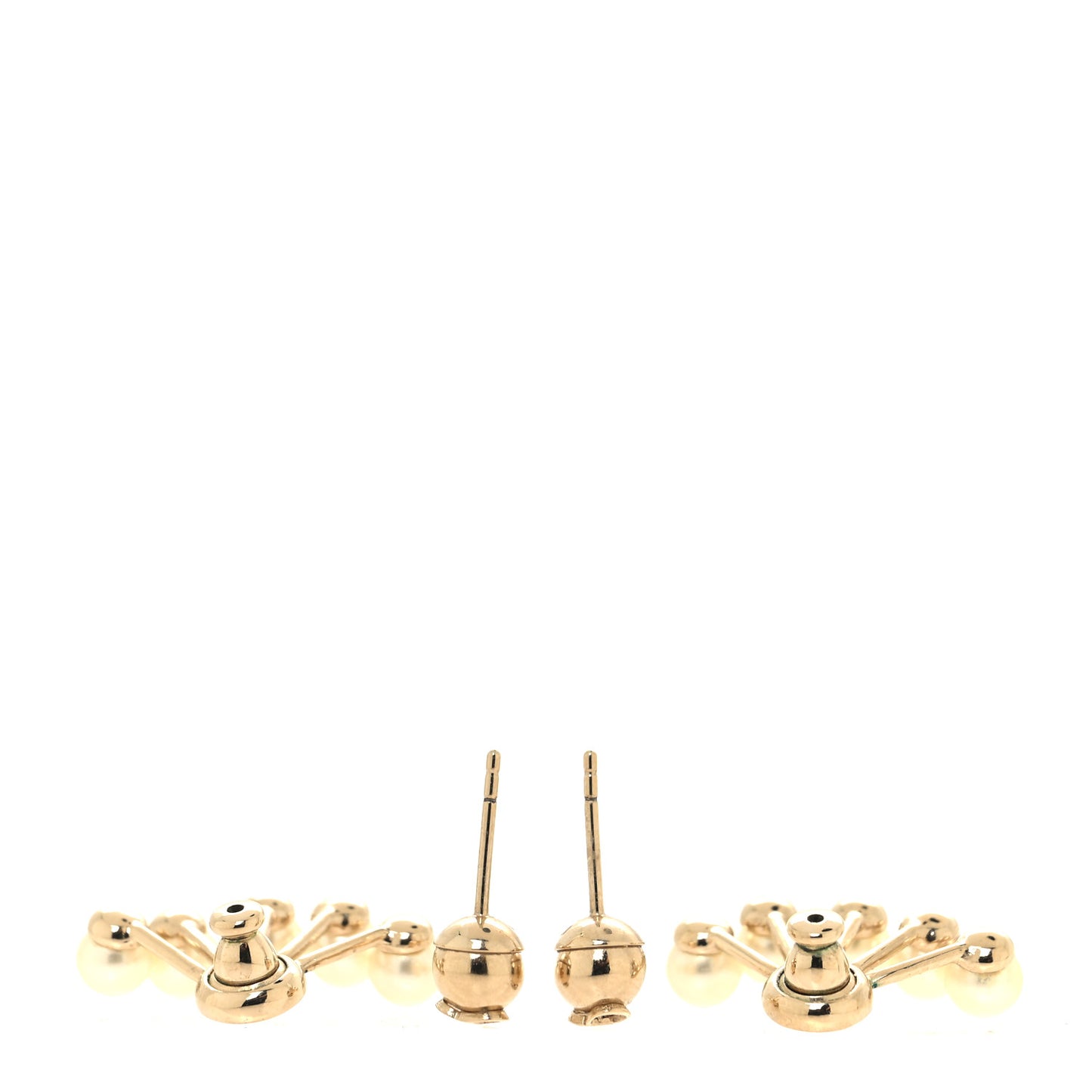 Pearl La Peite Tribale Earrings Gold