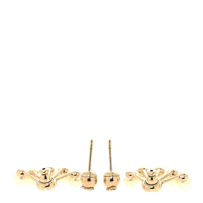 Christian Dior Pearl La Peite Tribale Earrings Gold 3 of 5